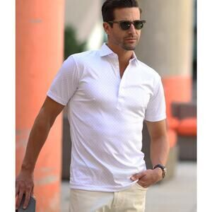 Collars & Co. Semi-Spread Collar Short-Sleeve Polo